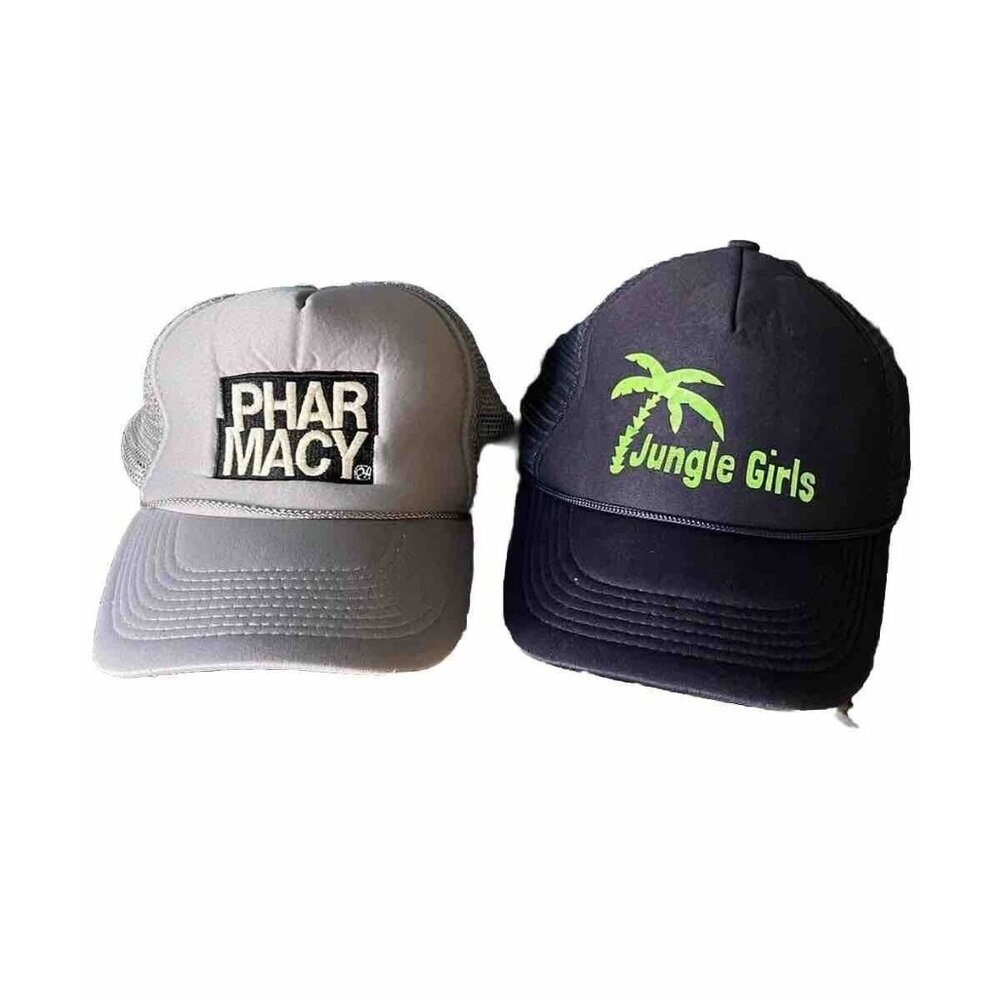 Vintage Snapback Trucker Hat Cap Rope Baseball Novelty Pharmacy Jungle Girls Y2K